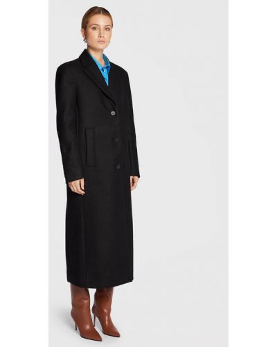 Manteau en laine Remain noir