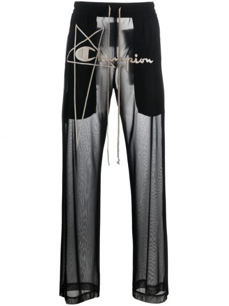 Pantaloni di nylon Champion X Rick Owens nero