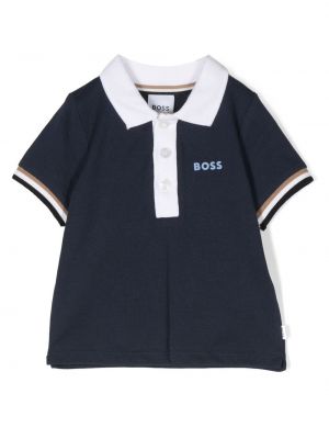 Polo a maniche corte Boss Kidswear blu