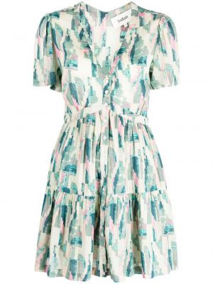 Mini haljina s printom s apstraktnim uzorkom Ba&sh plava