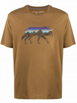 Camiseta Patagonia marrón