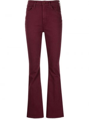 Hög midja flare jeans Mother lila