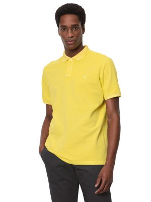 Поло тениска с копчета Marc O'polo жълто