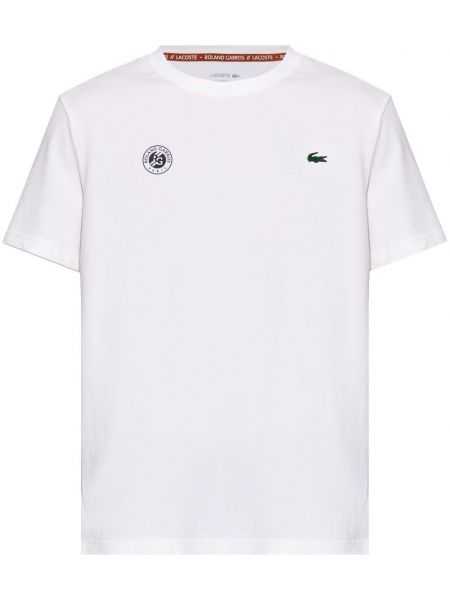 T-shirt col rond Lacoste blanc