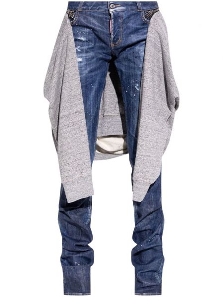 Skinny fit jean pantolon Dsquared2 mavi