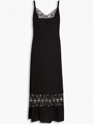 Платье миди из крепа Boutique Moschino черное