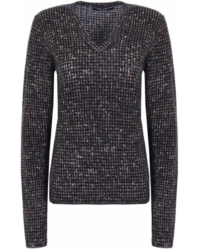Шерстяной пуловер Dolce &amp; Gabbana коричневый