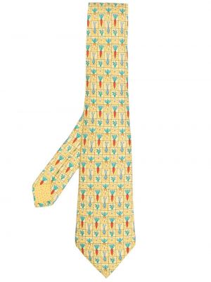 Corbata Hermès amarillo