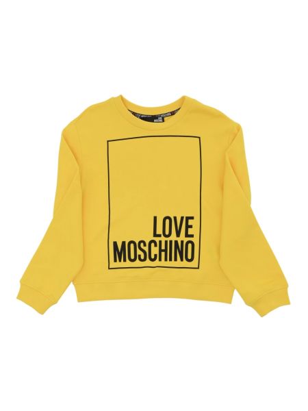 Bluza bawełniana Love Moschino żółta