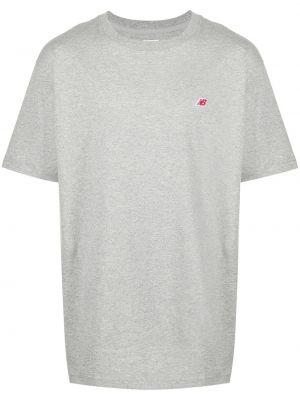 T-shirt avec manches courtes New Balance gris