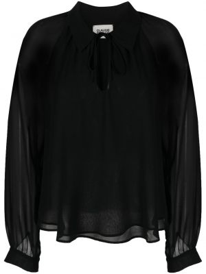 Прозрачна риза Claudie Pierlot черно