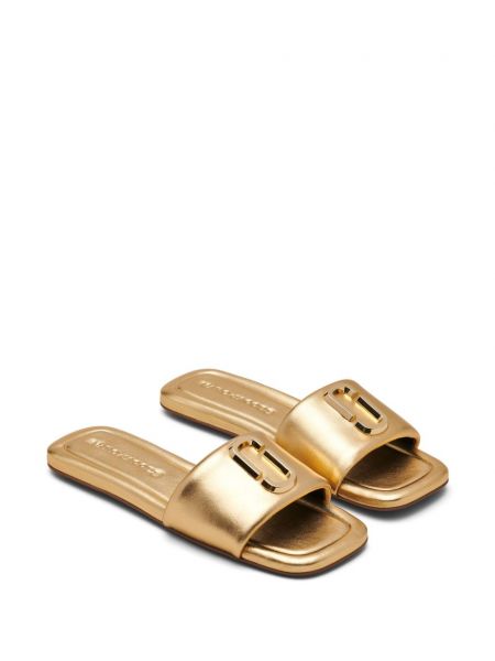 Chaussures de ville en cuir Marc Jacobs doré