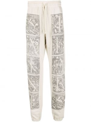 Pantalon de joggings en coton à imprimé Saint Mxxxxxx beige