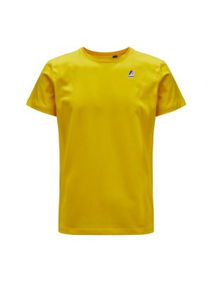 Koszulka bawełniana K-way żółta