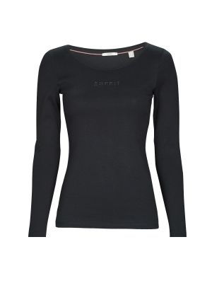 Tričko s dlouhým rukávem Esprit černé