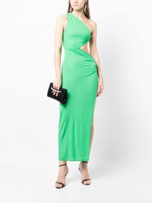 Asimetriškas vakarinė suknelė Fleur Du Mal žalia