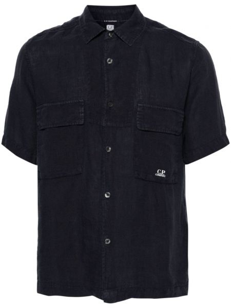 Lanena srajca C.p. Company modra