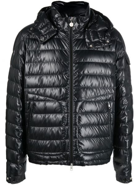 Kapitone ceket Moncler siyah