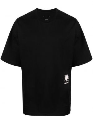 Тениска с принт Oamc черно