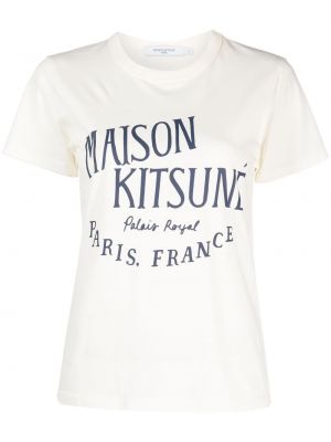 T-shirt con stampa Maison Kitsuné