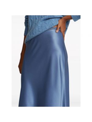 Falda midi Ralph Lauren azul