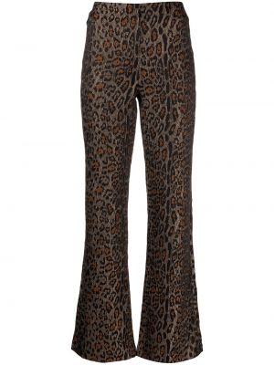 Leopard trykt flare bukser Ksubi brun