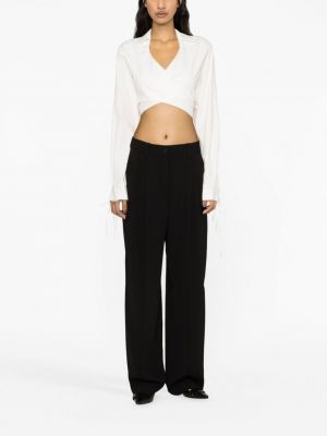 Rovné kalhoty relaxed fit Calvin Klein černé