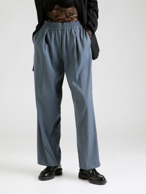 Pantaloni plissettati Samsoe Samsoe grigio