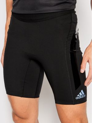 Slim fit sport rövidnadrág Adidas fekete