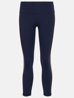 Spodnie sportowe z wysoką talią z dżerseju Tory Sport niebieskie