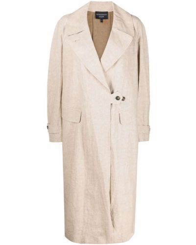 Trenchcoat i linne Emporio Armani