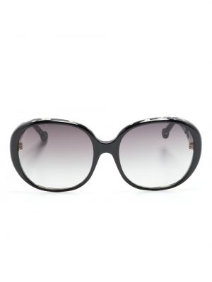Oversize saulesbrilles Nathalie Blanc Paris melns