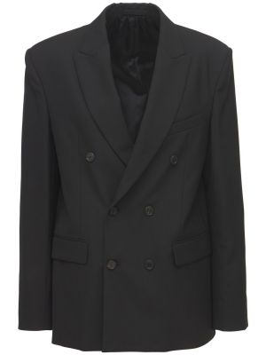 Blazer de lana Wardrobe.nyc negro