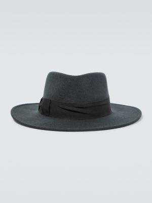 Veltinio vilnonis kepurė Borsalino pilka