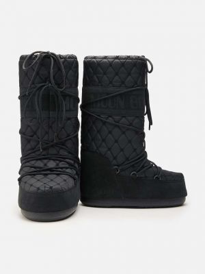 Prošivene čizme za snijeg Moon Boot crna
