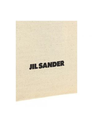 Bolso shopper con estampado Jil Sander beige