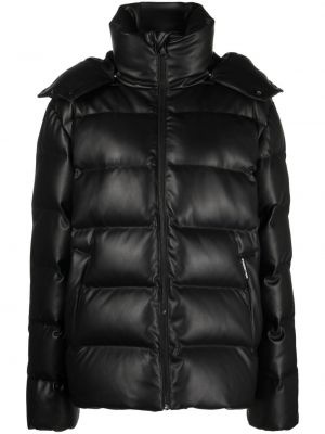 Πουπουλένιο μπουφάν με κέντημα Karl Lagerfeld μαύρο
