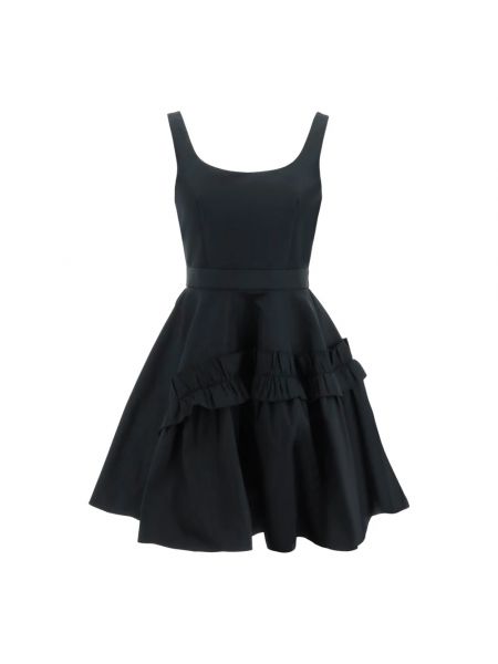Sukienka mini oversize Alexander Mcqueen czarna