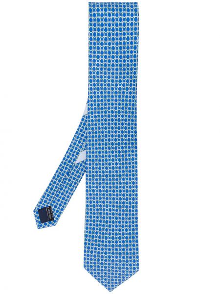 Krawat z printem z jedwabiu Salvatore Ferragamo