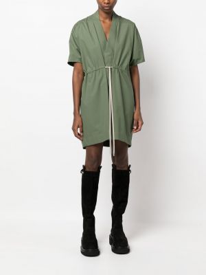 Sukienka mini bawełniana Rick Owens zielona