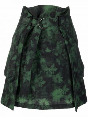 Falda de flores con estampado Kenzo verde