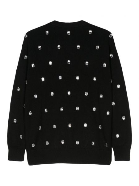 Sweter z kaszmiru z kryształkami Givenchy czarny
