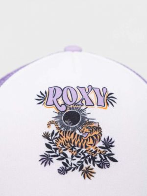 Фиолетовая кепка с принтом Roxy