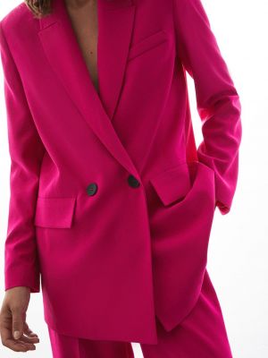 Пиджак свободного кроя Warehouse розовый