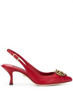 Calzado con tacón Dolce & Gabbana rojo