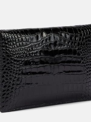 Bolso clutch de cuero Vivienne Westwood negro
