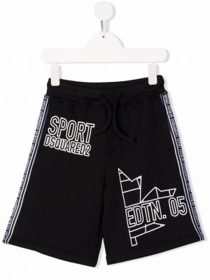 Trykt shorts for jenter Dsquared2 Kids svart