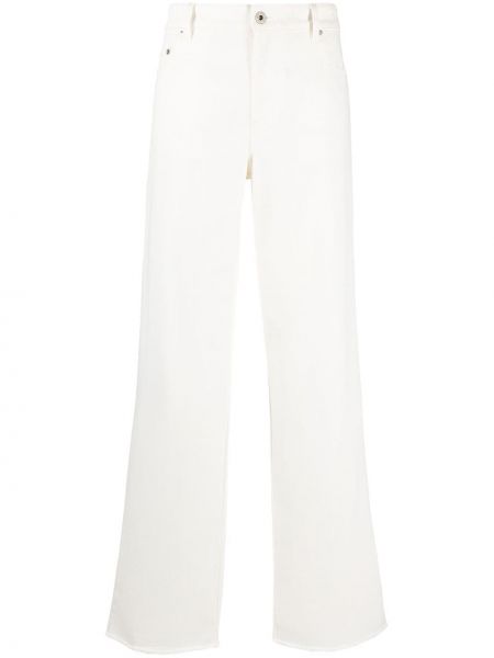 Voľné džínsy Miu Miu biela