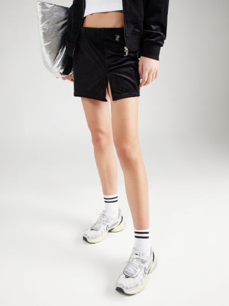 Mini suknja slim fit Juicy Couture crna