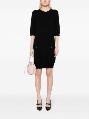 Kašmírové šaty Chanel Pre-owned černé